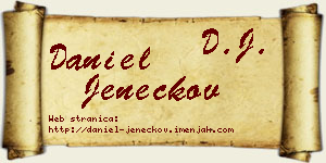 Daniel Jeneckov vizit kartica